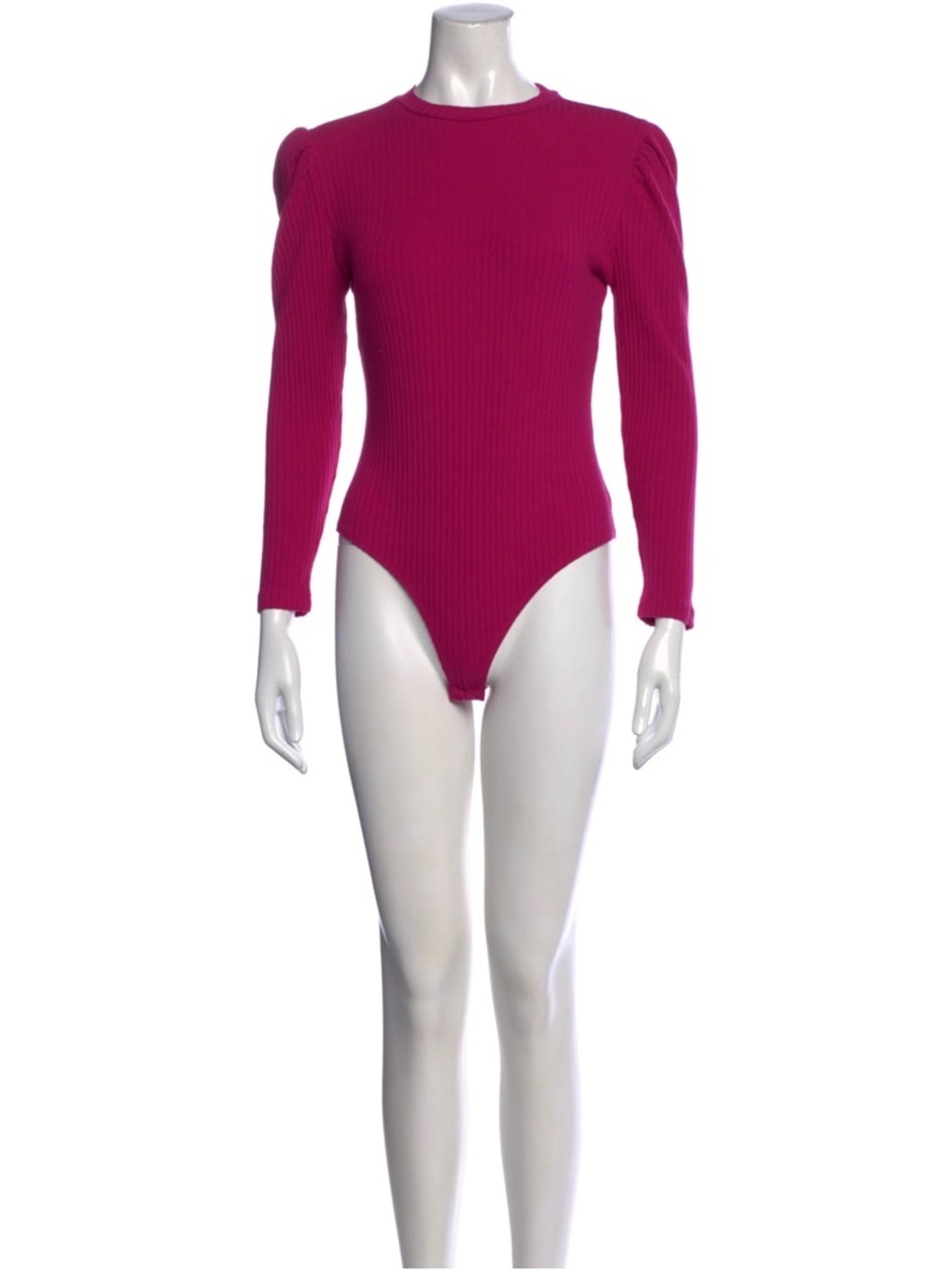 Farm Rio Fuchsia Ribbed Long-Sleeve One-Piece Bodysuit